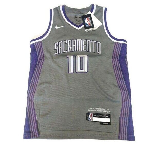 Nike Sacramento Kings Jersey Boys M 10/12 Domantas Sabonis City Edition Swingman
